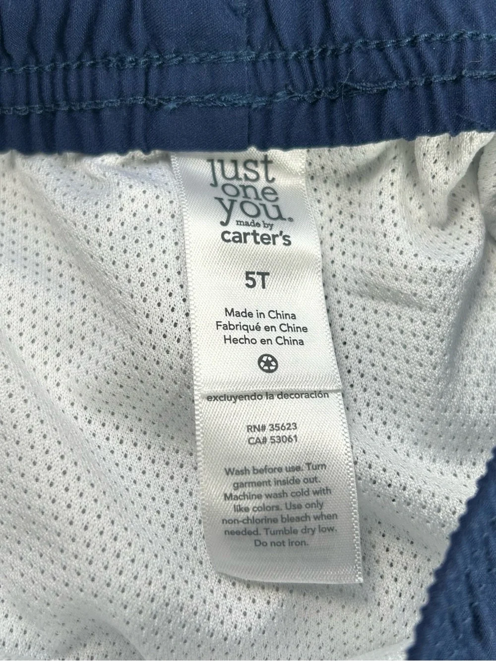 Carter's 5T 2pc Swimsuit and Long Sleeve Rash guard Green Blue Dinosaur New